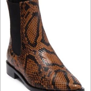 FREDA SALVADOR Joan Chelsea Boot Brass Snake